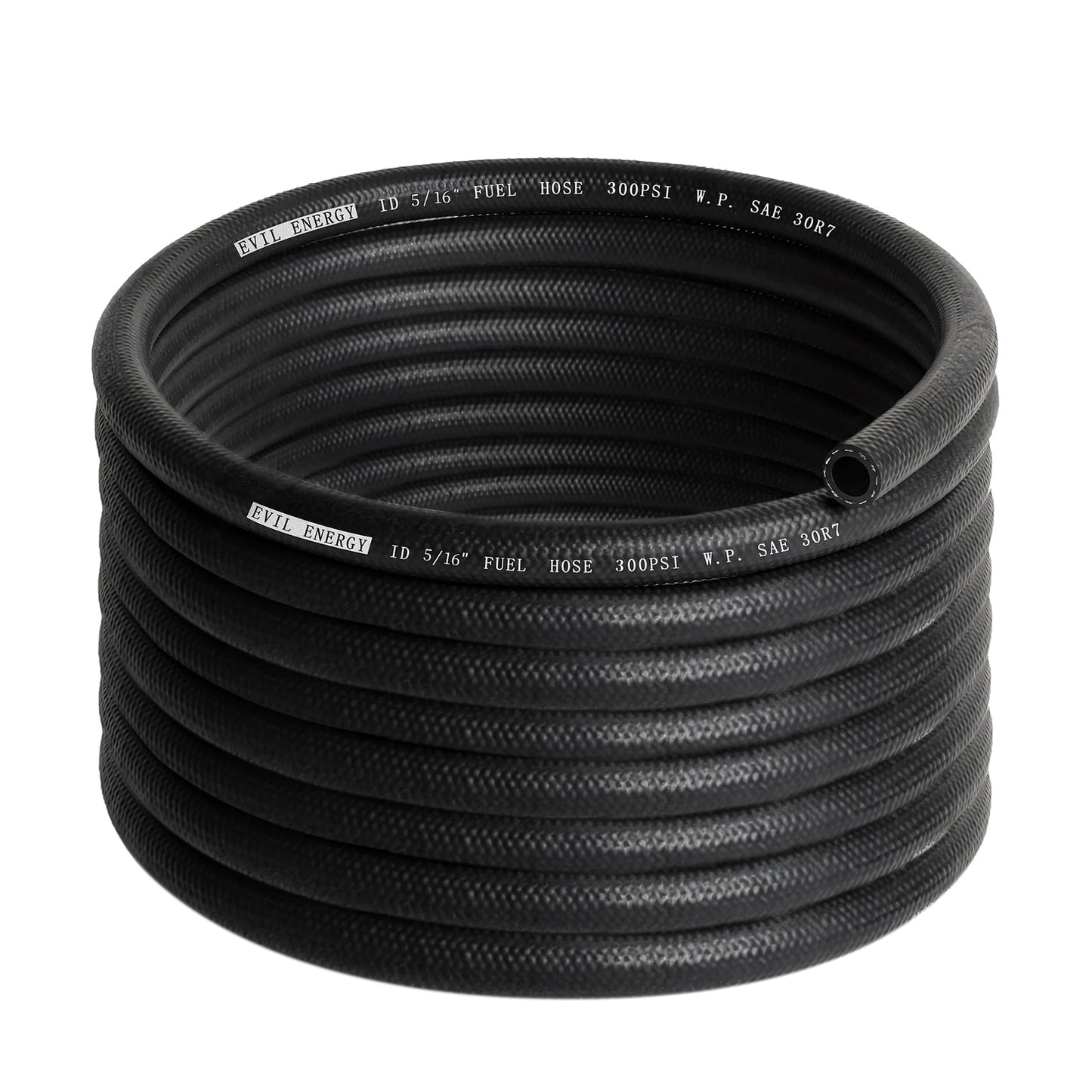 EVIL ENERGY 5/16 Fuel Hose Line Push Lock SAE 30R7 NBR 20FT 300PSI